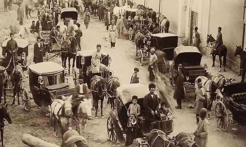 عکس: مسافرکشی در دوره قاجار