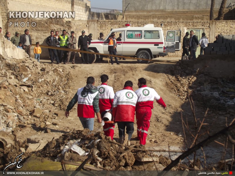 گزارش تصویری: مانور ایمنی در برابر زلزله و بلایای طبیعی در خنج