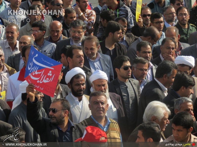 گزارش تصویری: حماسه تسنن و تشیع خنج در راهپیمایی 22 بهمن