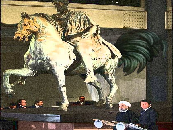 زانو زدن «والرین» در برابر «پادشاه ایران» را به نخست وزیر ایتالیا نشان دهید/ این به آن در!