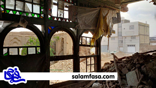 تخریب یک خانه تاریخی در فسا