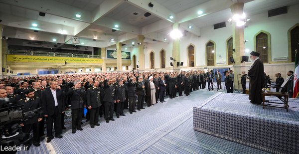 رهبر معظم انقلاب اسلامی در دیدار فرماندهان و مدیران نیروی انتظامی
