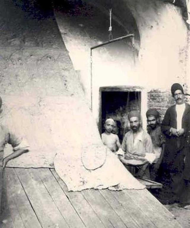 تصاویر دیدنی از نان سنگکی در قدیم