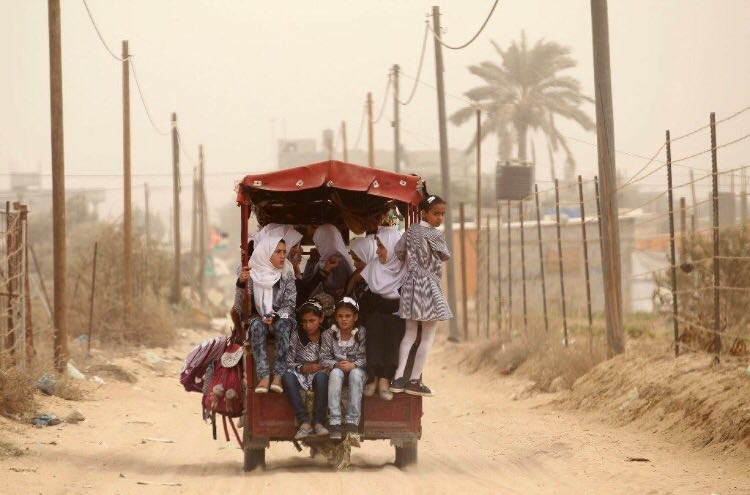 سرویس مدرسه کودکان غزه
