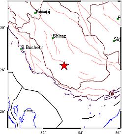 زلزله 4.2 ریشتری در فارس + جزییات