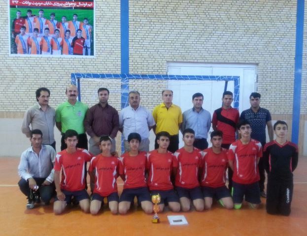 قهرمانی تیم فوتسال امید اقلید در رقابت های استانی