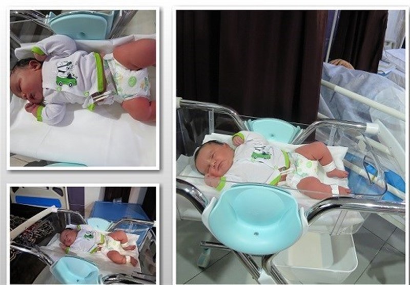 تولد یک نوزاد با وزن ۵ کیلوگرم در شیراز