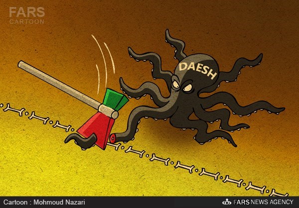 کاریکاتور/ هلاکت عامل داعش در مرز ایران