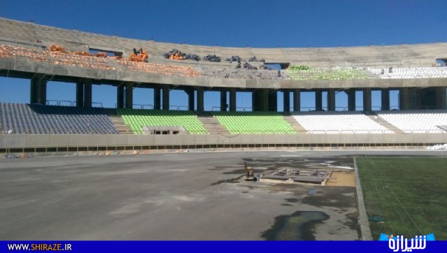 آخرین تصاویر از ورزشگاه بزرگ میانرود شیراز/فروردین 96