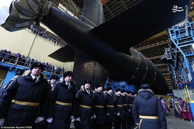 عکس/ قوی ترین زیردریایی هسته‌ای روسیه