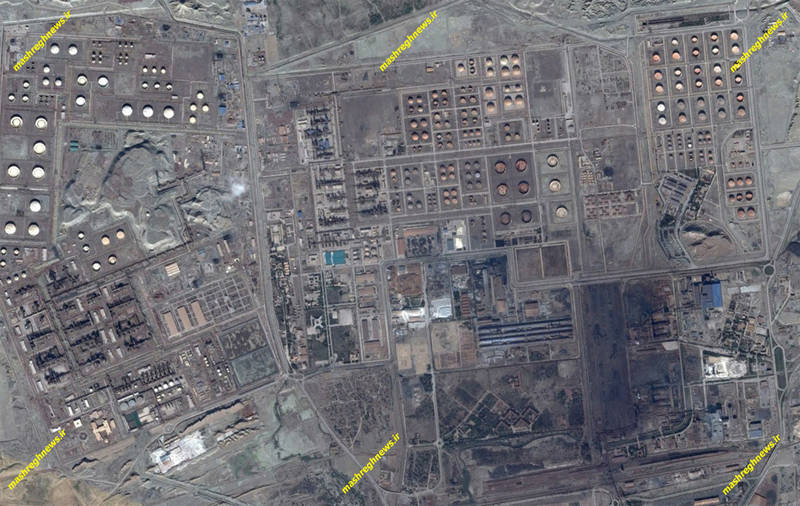 پالایشگاهی که قرارگاه سازندگی سپاه ساخت و روحانی افتتاح کرد+ تصاویر ماهواره‌ای