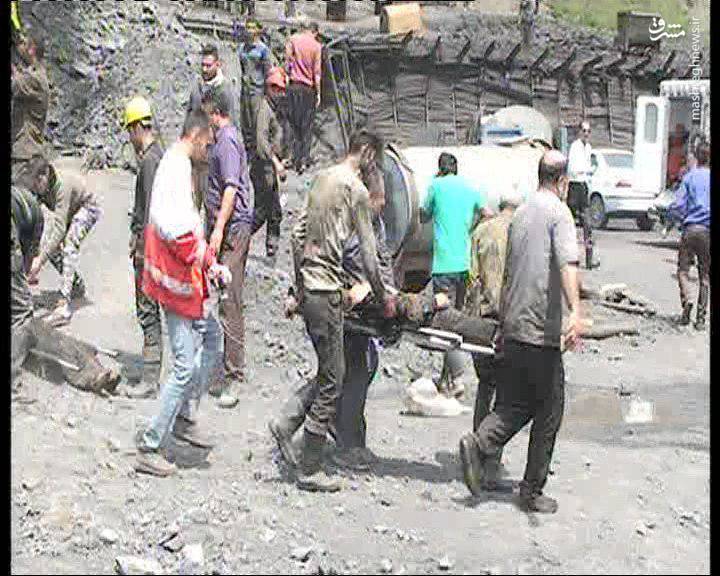 عکس/ مصدومان حادثه معدن زغال سنگ آزادشهر