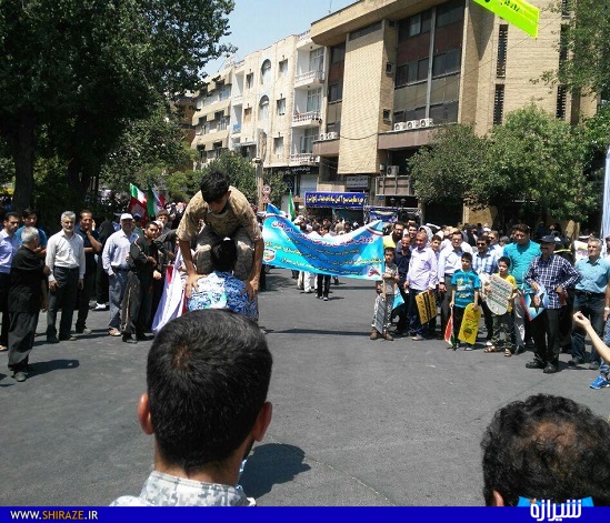 حضور پرشور اهالی ورزش فارس در راهپیمایی روز قدس+عکس