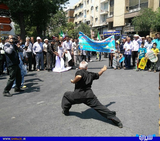 حضور پرشور اهالی ورزش فارس در راهپیمایی روز قدس+عکس