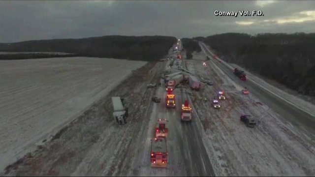 برف سنگین در آمریکا، ۵ قربانی گرفت