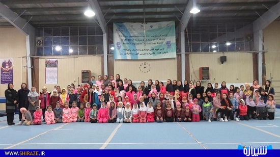 برگزاری مسابقات ژیمناستیک دختران شیراز + عکس