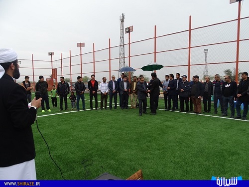 افتتاح دو زمین چمن مصنوعی در شهرستان لارستان + تصاویر
