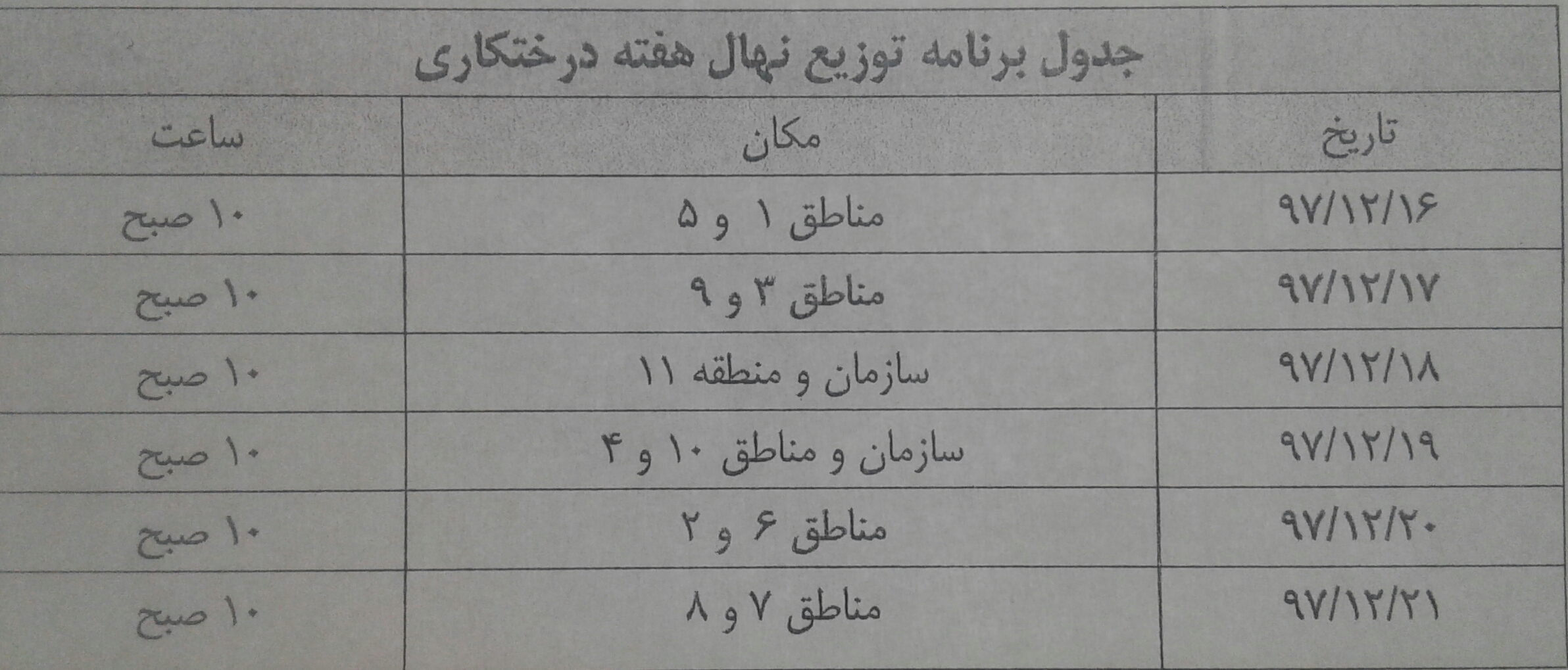 چمن پارک ها حذف نمی شود/ توزیع ۴۰ هزار اصله نهال در شیراز+جدول زمانبندی