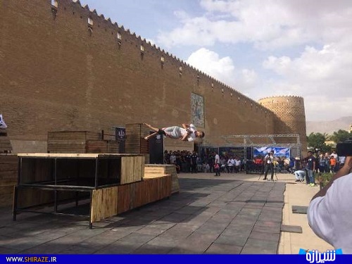 برگزاری مسابقات پارکور قهرمانی کشور در شیراز + تصاویر