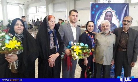 مراسم استقبال از مدال آوران شیرازی تیم ملی تیراندازی+تصاویر