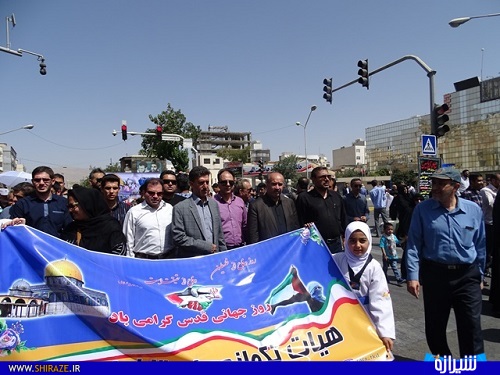 حضور جامعه ورزش فارس در راهپیمایی باشکوه روز قدس+تصاویر