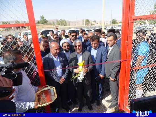 افتتاح چندین پروژه ورزشی در شهرستان خرامه در حضور مسئولین استانی+تصاویر