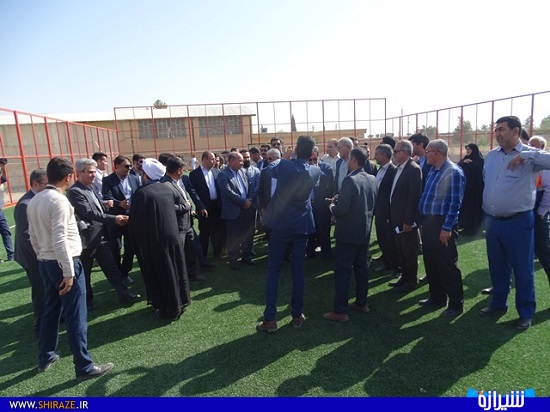 افتتاح چندین پروژه ورزشی در شهرستان خرامه در حضور مسئولین استانی+تصاویر