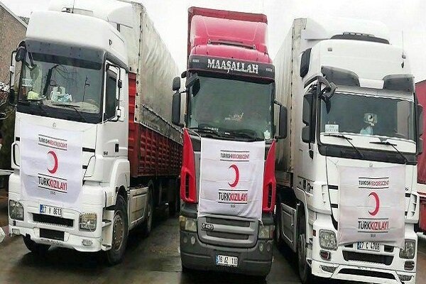 ۵دستگاه کامیون حامل کمک‌های ترکیه واردکشور شد