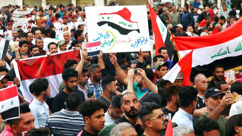 این تظاهرات بزرگ و خواسته های مردم عراق دقیقاً همان انتقامی سختی است که قرارست از آمریکا گرفته شود