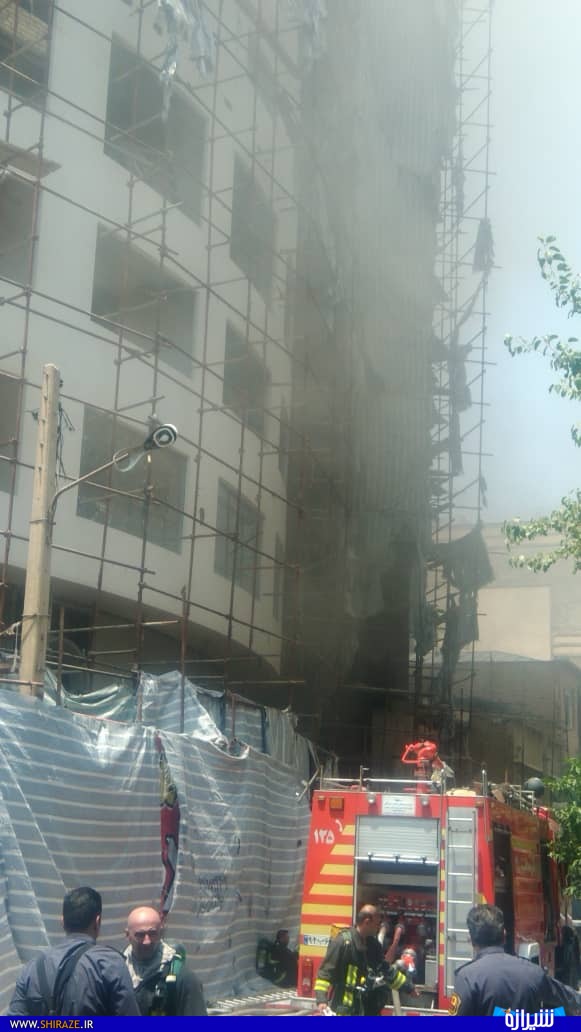 آتش سوزی در هتل آسمان شیراز