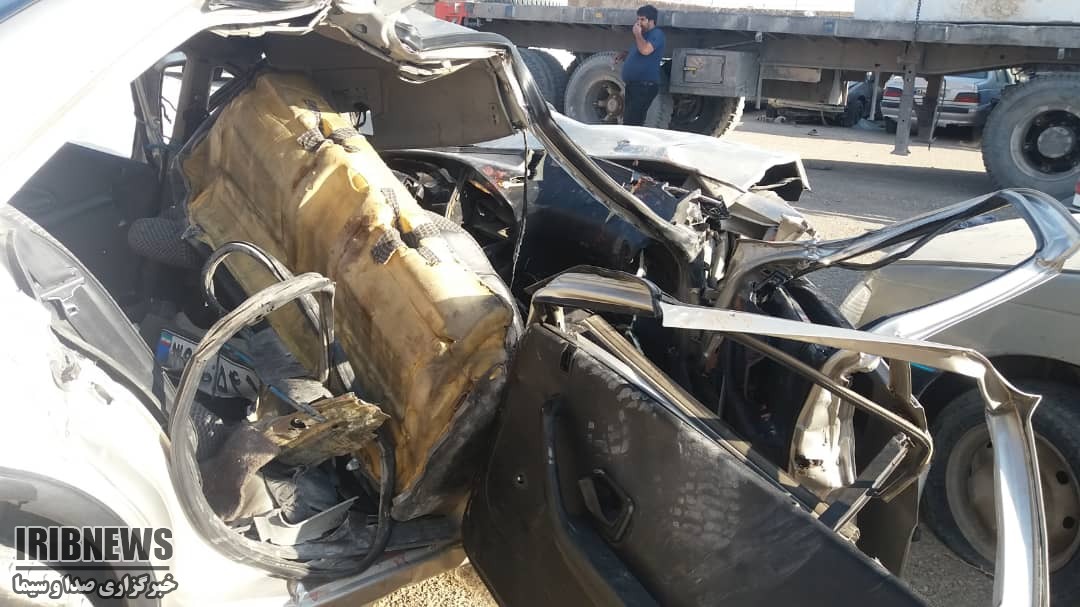 مرگ ۵ نفر در تصادف تریلی و سواری  در شمال فارس