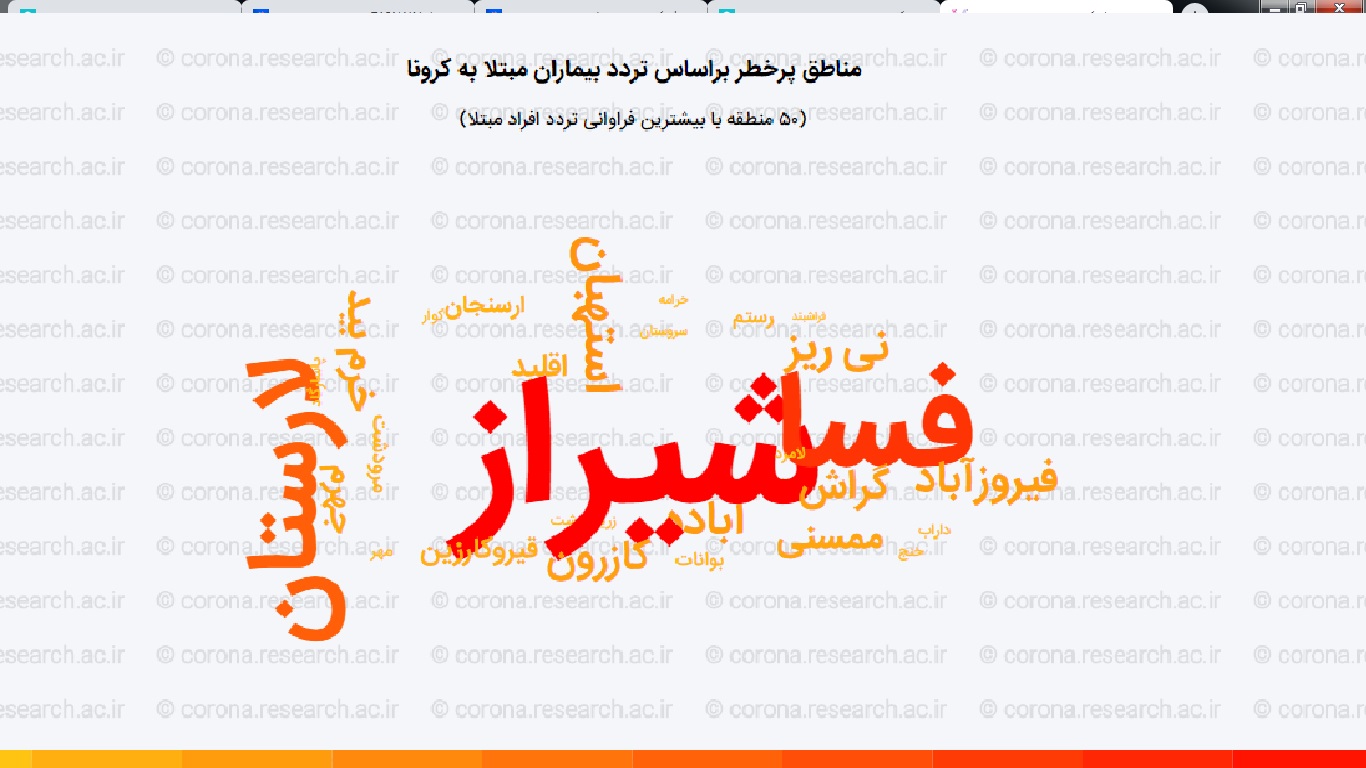 محله‌های پرخطر کرونایی در شیراز را بشناسید