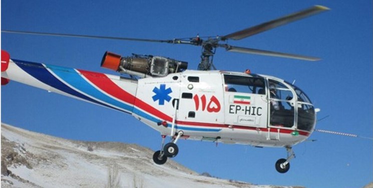 اورژانس هوایی زرین‌دشت با انتقال یک بیمار 59 ساله راه‌اندازی شد