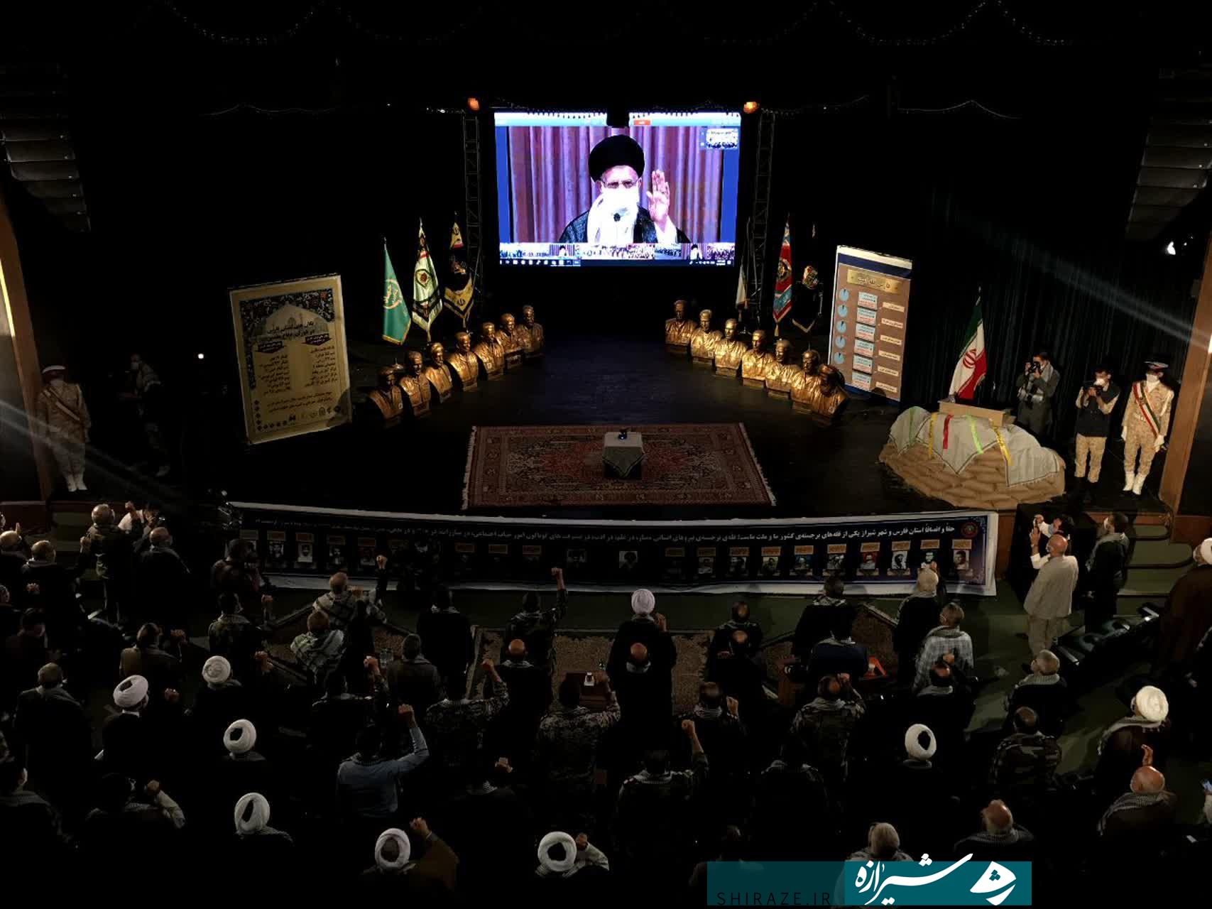 دیدار تصویری 150 هزار رزمنده دفاع مقدس فارس با رهبر معظم انقلاب اسلامی