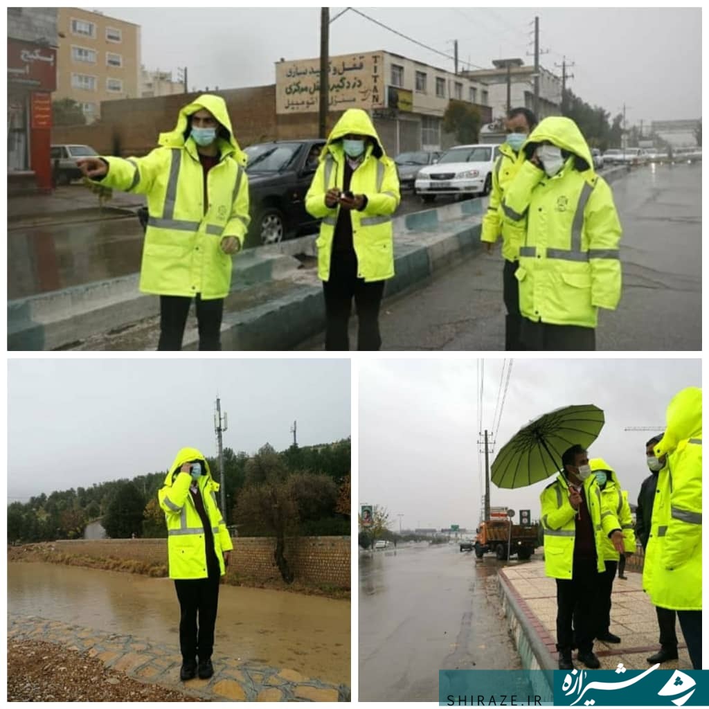 باران مدیریت شهری شیراز را با خود برد!