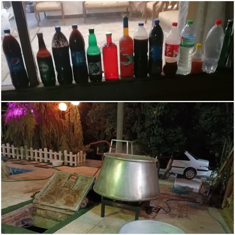 کشف کارگاه تولید مشروبات الکلی در سپیدان
