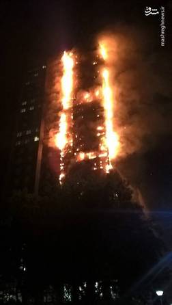 آتش سوزی در برج گرنفل لندن