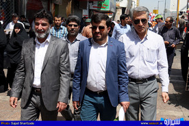 حضور دکتر مریدی مدیرکل ارشاد فارس در راهپیمایی روز قدس شیراز
