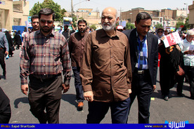 حضور سردار غیاثی فرمانده سپاه فجر فارس در راهپیمایی روز قدس شیراز