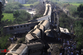 برخورد دو قطار در مصر