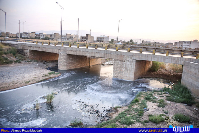 پل کمربندی مشرف به شهرک شهید آیت الله دستغیب