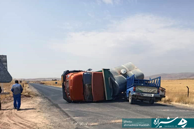 نمونه تصادفات صورت گرفته در جاده سیاخ دارنگون - شیراز 