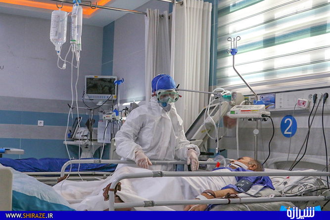 بخش کرونای بیمارستان شهید آیت الله بهشتی شیراز - ( عکس: احمدرضا مداح )