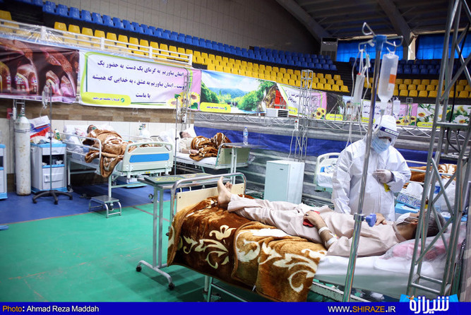 بیمارستان 70 تخت خوابی سپاه فجر فارس برای خدمت رسانی به بیماران کرونایی(عکس: احمدرضا مداح)