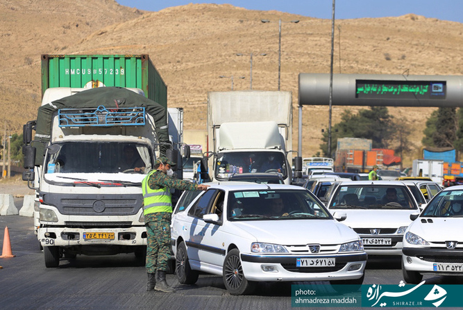 آغاز اعمال محدودیت‌های تردد از-به شیراز -(عکس: احمدرضا مداح)
