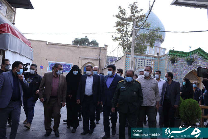 حضور مسئولین در بافت فرهنگی شهر شیراز 