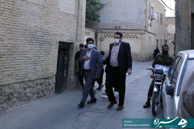 حضور مسئولین در بافت فرهنگی شهر شیراز 