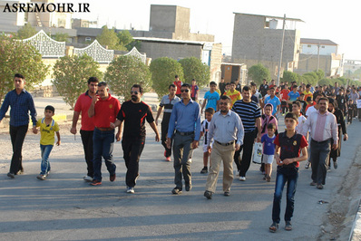 همایش پیاده روی خانوادگی در شهرستان مهر