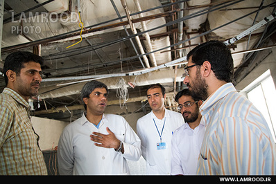 بازدید سرزده رئیس شبکه بهداشت لامرد از بیمارستان بعثت اشکنان