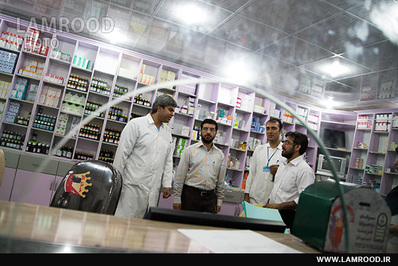 بازدید سرزده رئیس شبکه بهداشت لامرد از بیمارستان بعثت اشکنان